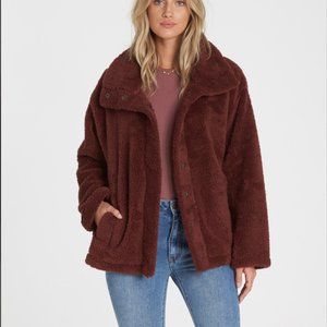 Billabong Cozy Days Jacket Womens Coco Berry